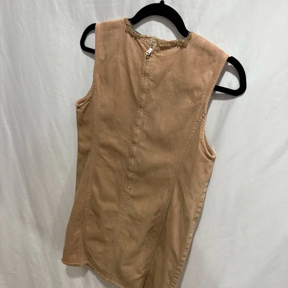 Lauren Ralph Lauren Sleeveless Sheath Dress 10P Tan Casual Workwear Minimalist - Picture 8 of 11